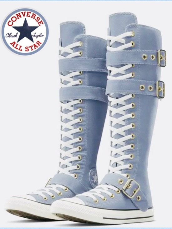 Converse Shoes - Converse Chuck Taylor XXHi Buckle Hi Shoes Women 7.5 Men 5.5 
Blue|White Rare!